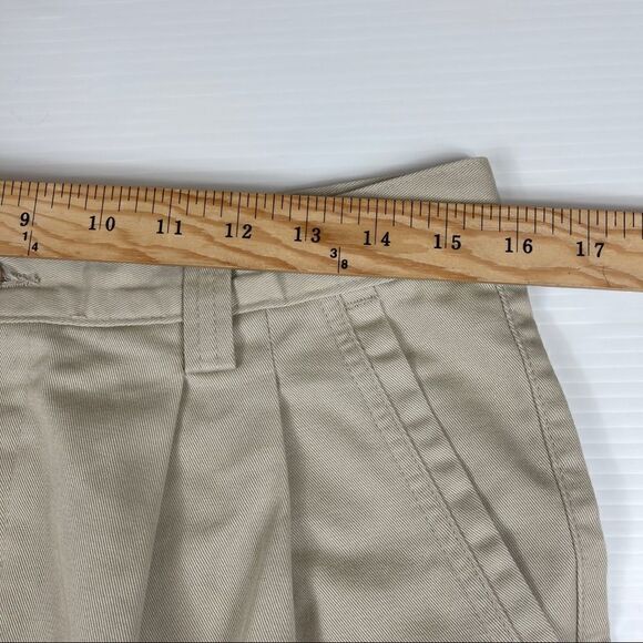 Bugle Boy Shorts Beige Tan Chino Pleated Men's 34 Cotton - Picture 6 of 9